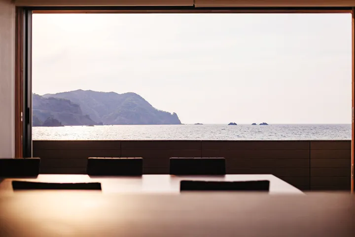 1Fダイニングからながめる海